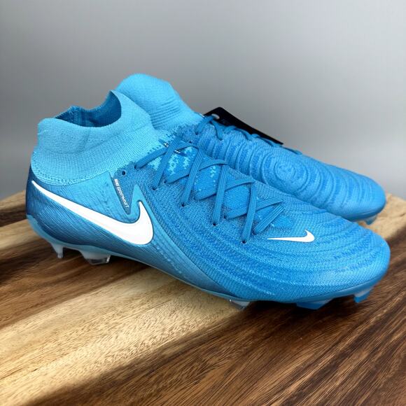 Nike Phantom Luna II Elite FG Men\'s Size 10.5 Blue Fury White Soccer FJ2572-400 main image 4